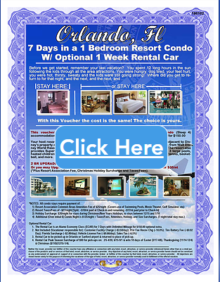 2-7 days in a 1 bedroom Resort Condo