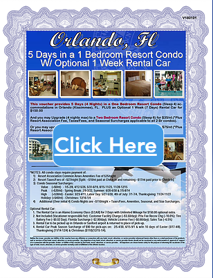 3-5 Day Orlando Condo Vacation
