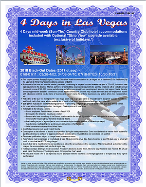 4 Days in Las Vegas, NV