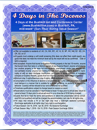 4 Days in The Poconos