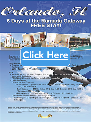 6-5 Day Orlando 1 or 2 Br Condo Vacation