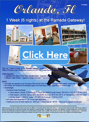 7-7 Days In Orlando at Ramada Hotel